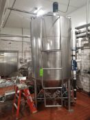 Processing Tank 700 Gal with Jacket: Cooling Heating; with Agitator (***Located in Dixon, IL*** )