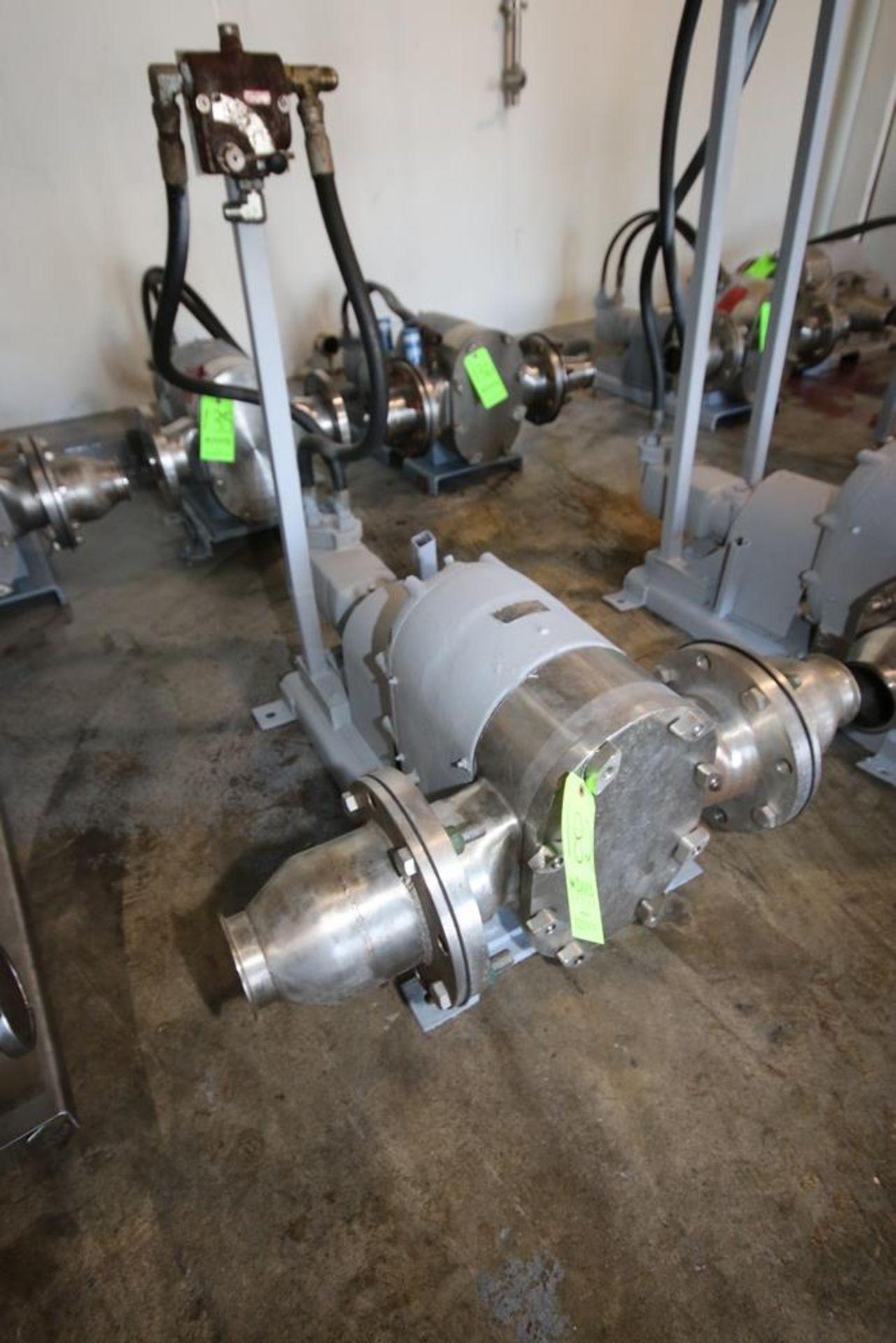 Tri-Clover Positive Displacement Pump, M/N PR300-6F-TC1-4-SL-S, S/N U0510, with 4" Clamp Type