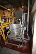 JVT S/S Jacketed Typhoon Chopper, Aprox. 600 Gal. Barrel Dumper, with Waukesha Positive Displacement