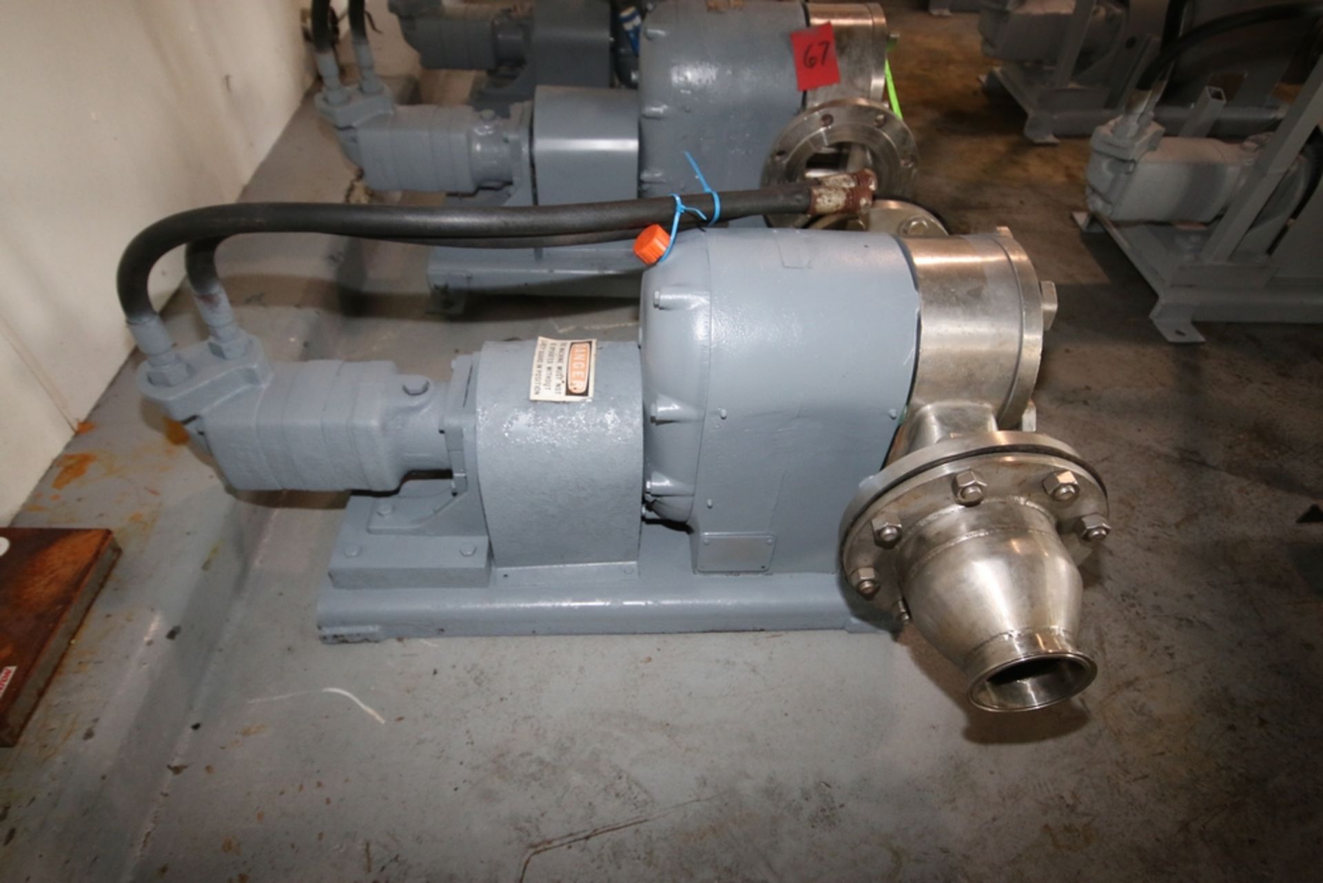 Tri-Clover Positive Displacement Pump, M/N PR300-6F-TC1-4-SL-S, with 4" Clamp Type Inlet/Outlet - Image 2 of 5