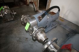 Tri-Clover Positive Displacement Pump, M/N PR300-6F-TC1-4-SL-S, with 4" Clamp Type Inlet/Outlet