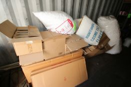 NEW Uline Packaging Supplies & Plant Garments, Includes White Packaging Peanuts, NEW Plant Garments,
