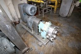 Nakamura 5 hp Positive Displacement Pump, M/N RMU, Type 125VTZB, Size 3, with 3" Thread Type Inlet/