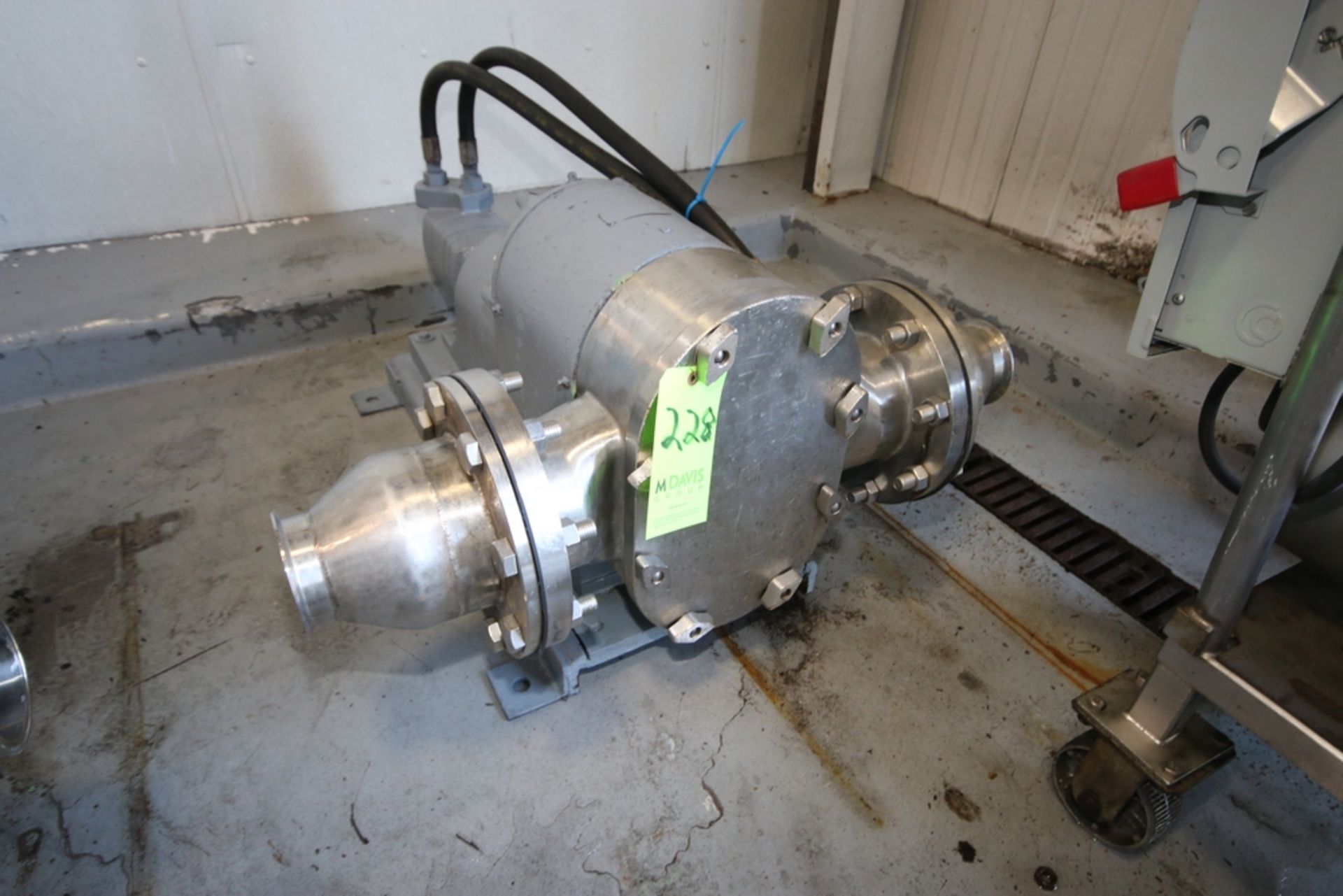 Tri-Clover Positive Displacement Pump, M/N PR300-6F-TC1-4-SL-S, with 4" Clamp Type Inlet/Outlet