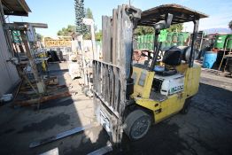 TCM 4750 lb. Propane Sit-Down Forklift, M/N FCG25N6T, S/N 488A49006444, with 3-Stage Mast, with Side