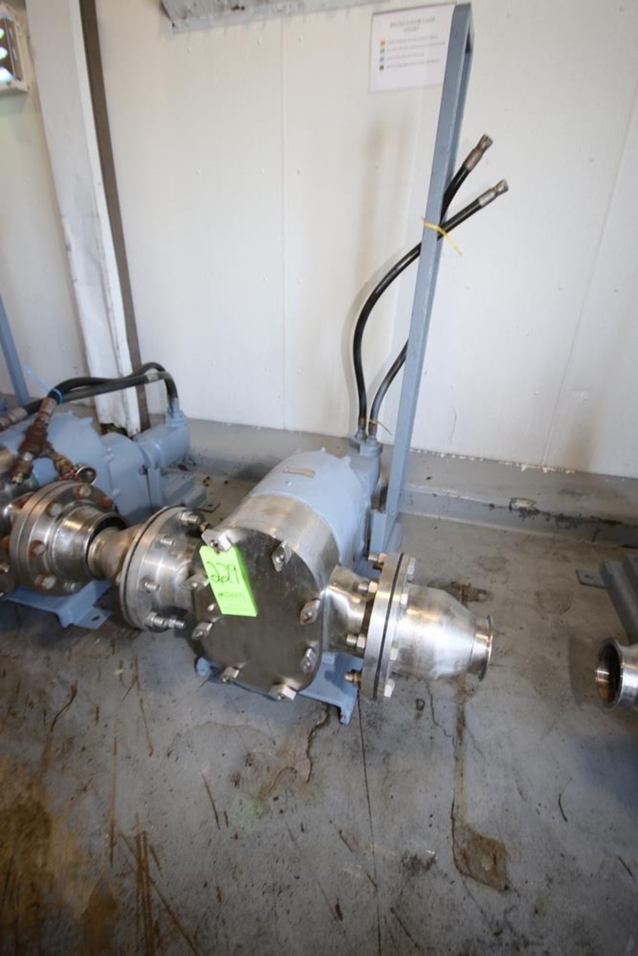 Tri-Clover Positive Displacement Pump, M/N PR300-6F-TC1-4-SL-S, S/N 89066, with 4" Clamp Type