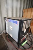 Lifeguard 36 Volt Forklift Battery Charger, M/N LG180750F3B, S/N 42275G03, with Gray Battery