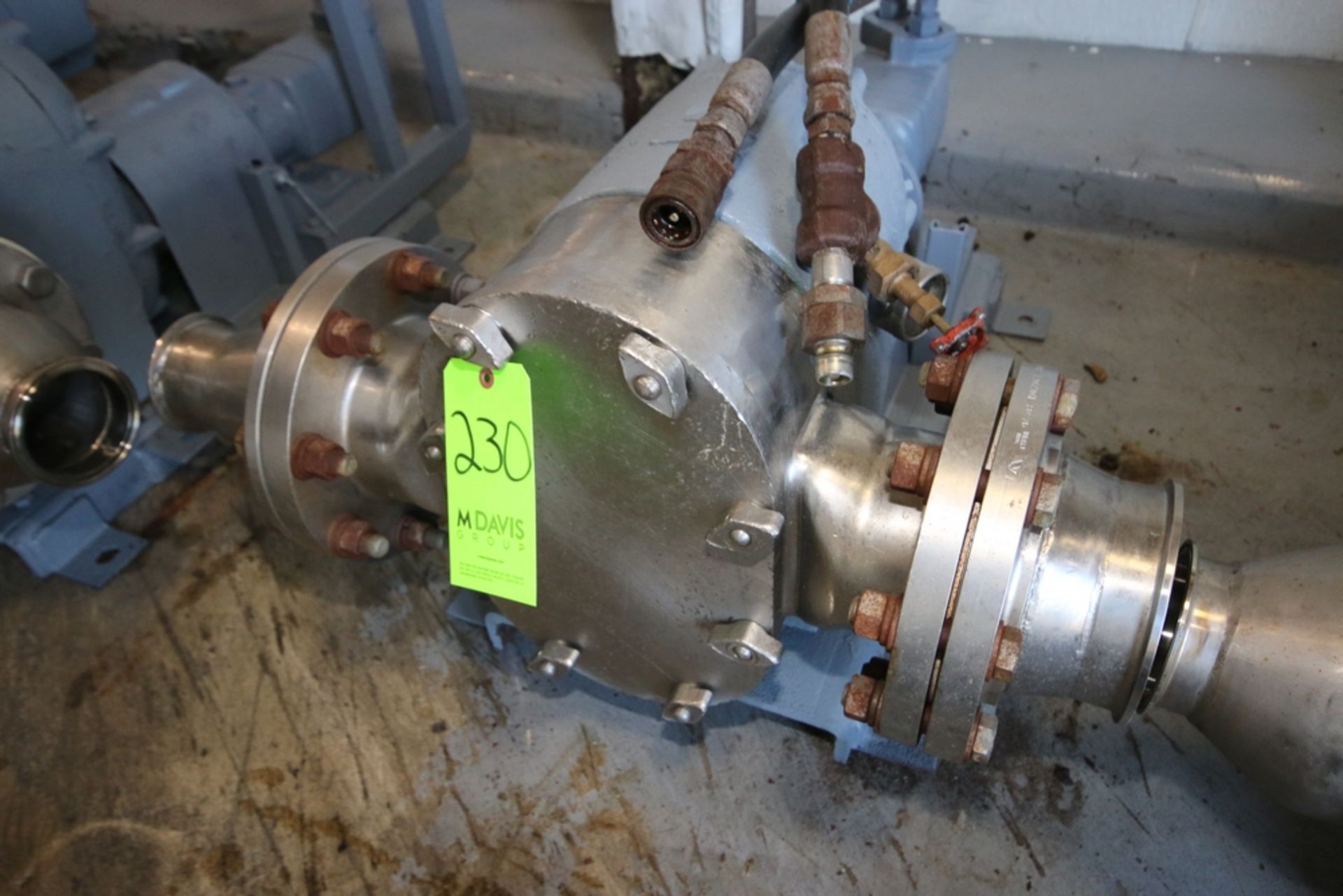 Tri-Clover Positive Displacement Pump, M/N PR300-6F-TC1-4-SL-S, with 4" Clamp Type Inlet/Outlet - Image 2 of 2