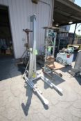 S/S Hand Crank Lift, with Helper Handle, Mounted on S/S Portable Frame