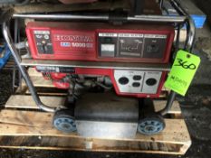 Honda Gas Powered Electric Generator, M/N EM5000SX, Mounted on Portable Frame