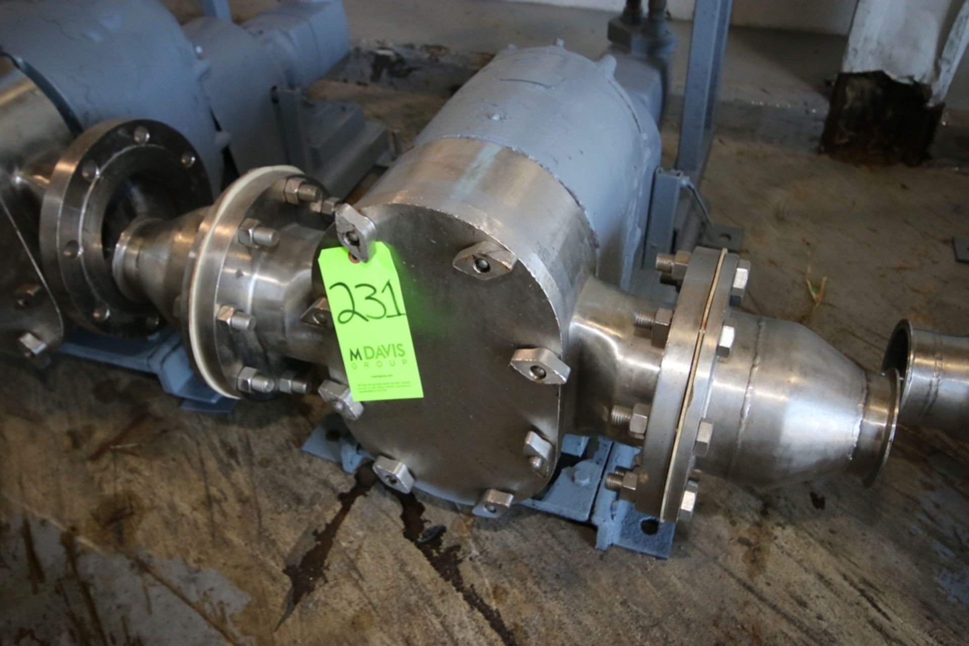 Tri-Clover Positive Displacement Pump, M/N PR300-6F-TC1-4-SL-S, with 4" Clamp Type Inlet/Outlet - Image 2 of 2