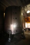 Walker 10,000 Gal. Single Wall Vertical Mix Tank, S/N 5593, with Vertical Dual Prop Agitation with
