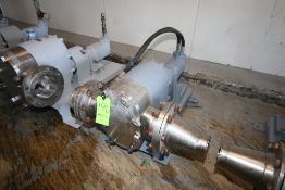Tri-Clover Positive Displacement Pump, M/N PR300-6F-TC1-4-SL-S, with 4" Clamp Type Inlet/Outlet,