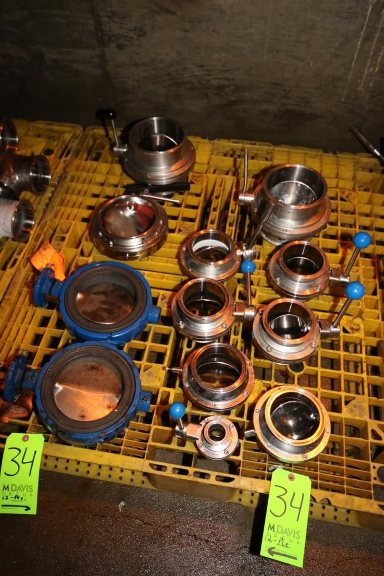 Lot of Assorted Butterfly Valves, Sizes Include 1"-6", Includes (2) Hydraulic Type Butterfly Valves