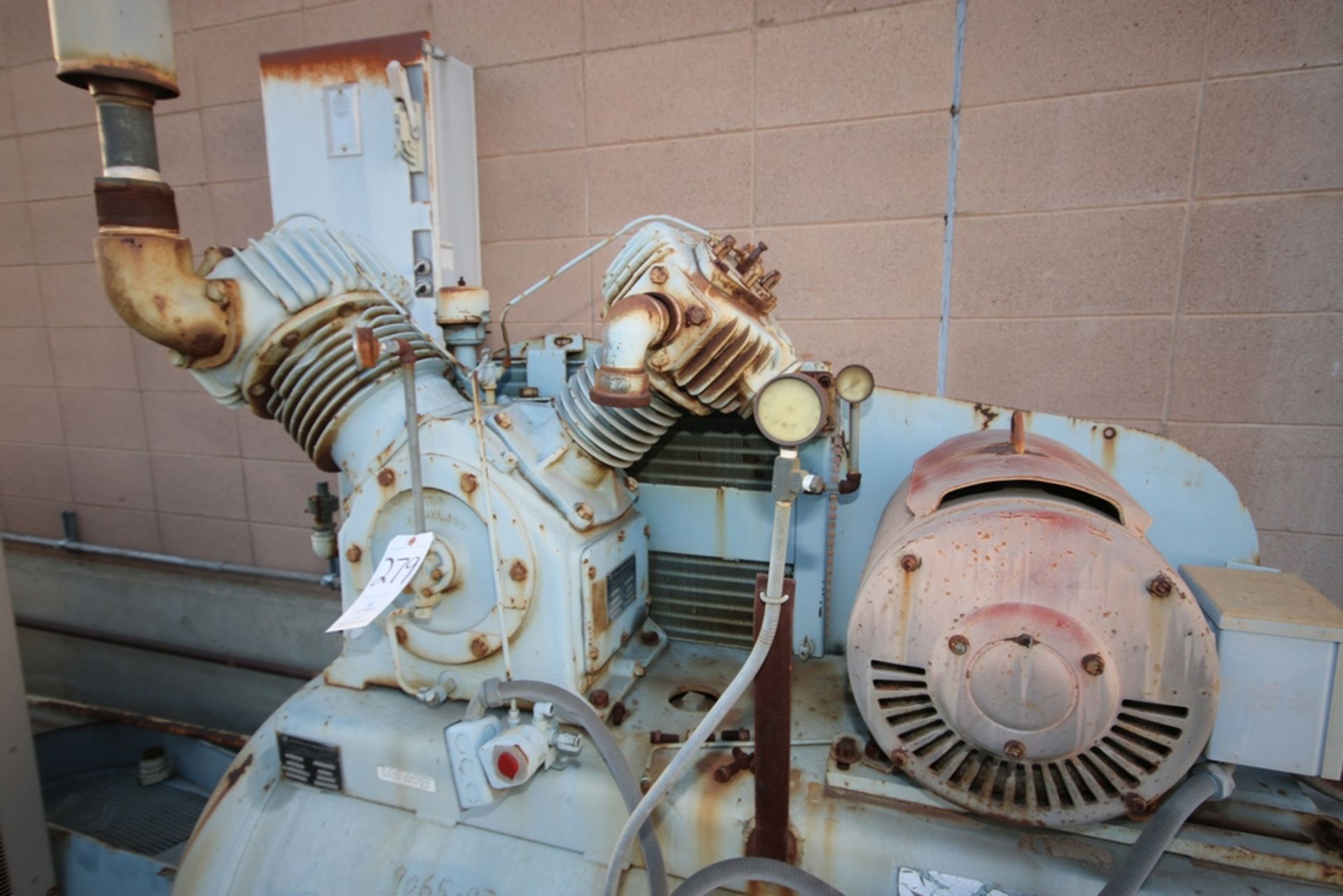 Gardner Denver 25 hp Air Compressor, M/N AVLRVB, S/N A14922, with Lincoln 1750 RPM Motor, 230/460 - Image 3 of 4