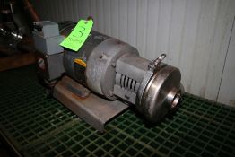 10 hp Centrifugal Pump, with Baldor 3500 RPM Motor, 208-230/460 Volts, 2-1/2" x 2" Clamp Type