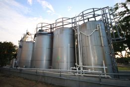 BULK BID: 2014 (5)-Tank Pre-Treatment Waste Water System, with (5) S/S Vertical Tanks, with Centrif