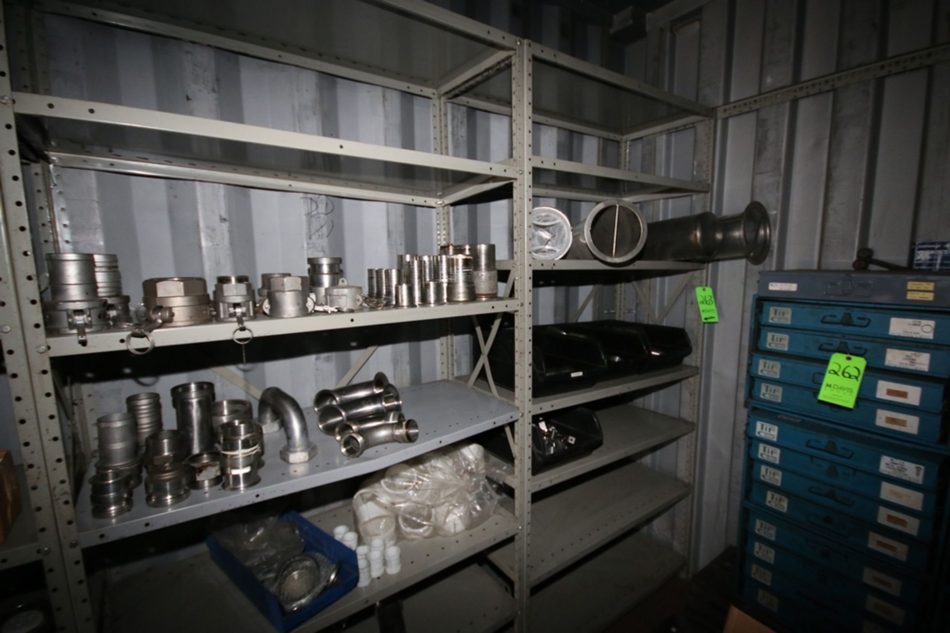 6-Shelving Units with Contents, Includes PD Pump Propeller, Actuated Ball Valves, Threaded S/S - Image 4 of 4