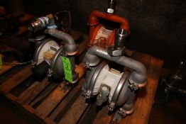 Wilden Diaphragm Pumps, 2-S/S Design with 2" Clamp Type Inlet/Outlet, & 1-Wilden Painted Diaphragm