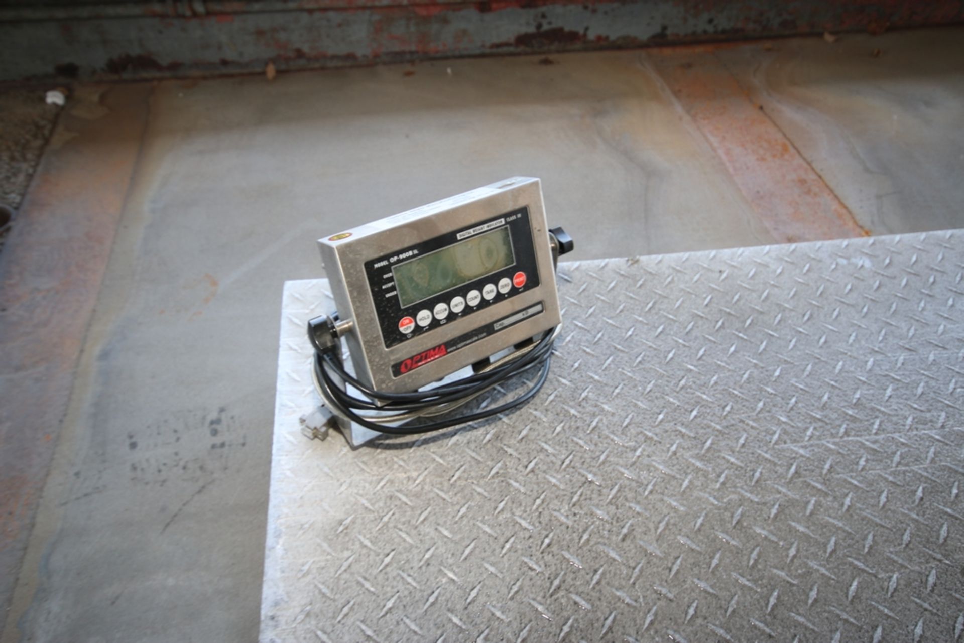 Optima Digital Platform Floor Scale, M/N OP-900BSL, Class III, with 60" L x 60" W S/S Platform & - Image 3 of 3