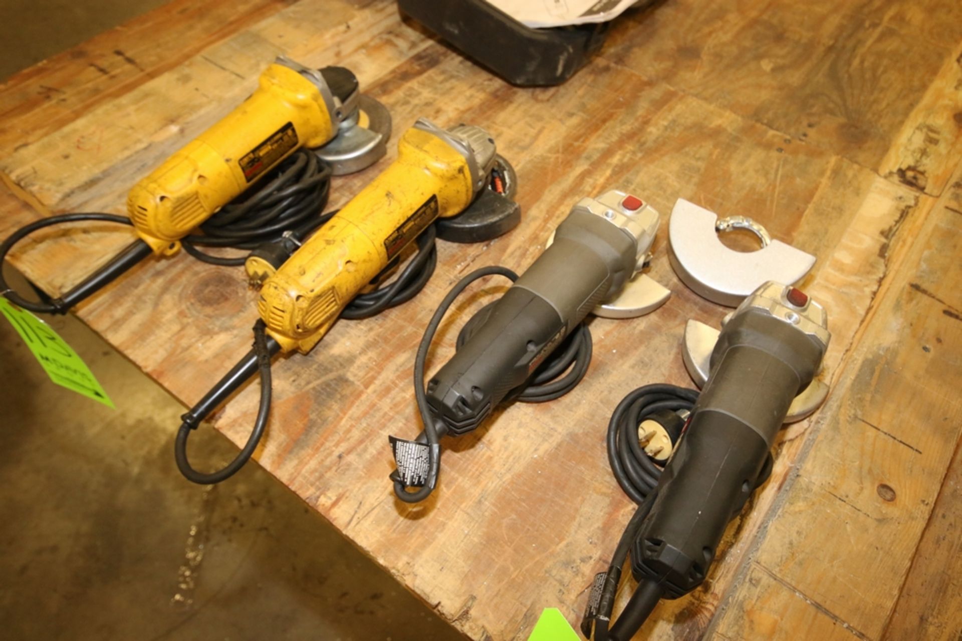 (2) Dewalt 4-1/2" Grinders, Type 2, M/N D28110, with Power Cord, and (2) Porter Cable Grinders, Type - Image 2 of 2