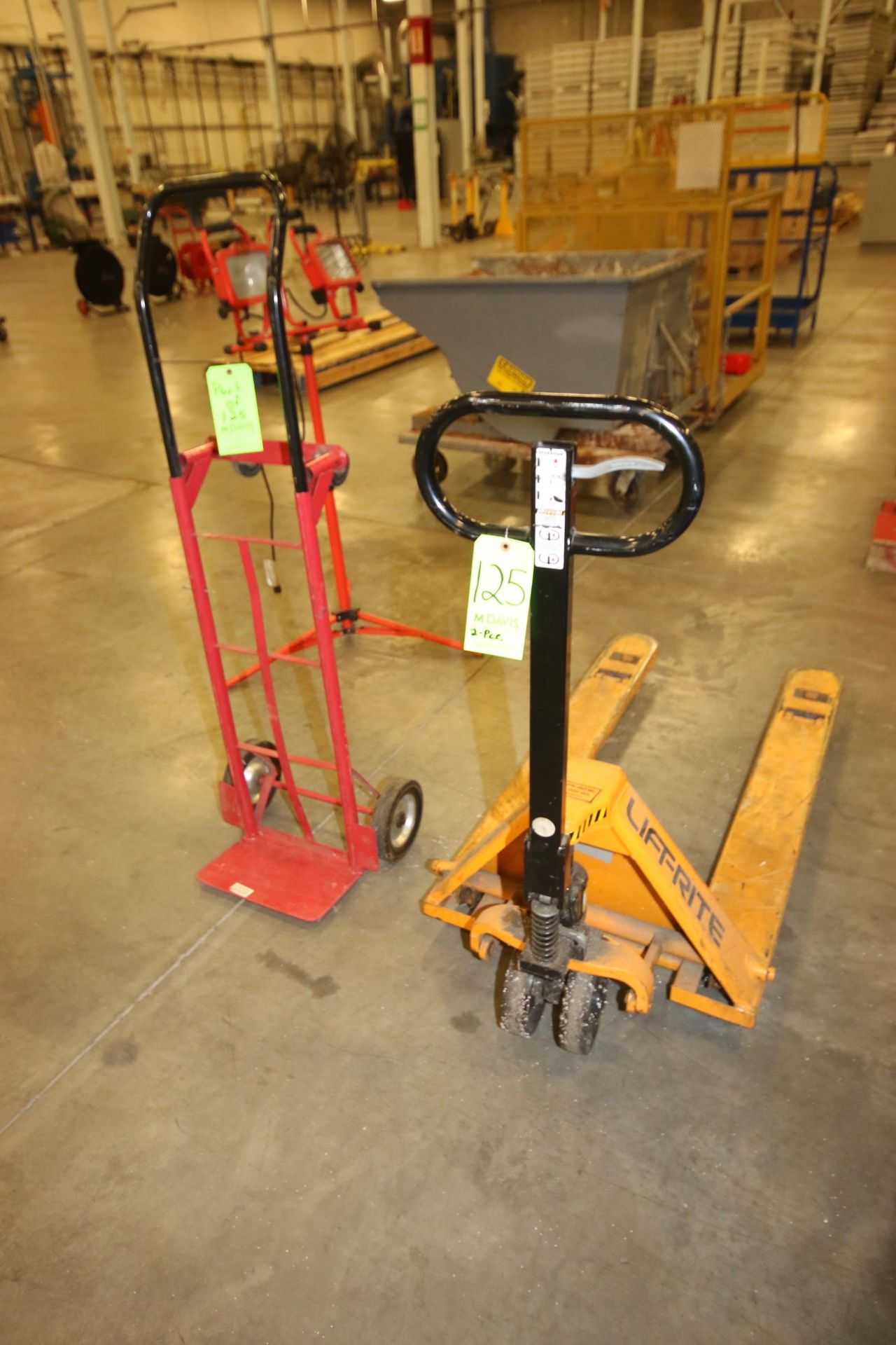 Lift-Rite 5,000 Capacity Hydraulic Pallet Jack, with 48" Long Forks, with 400 lb. Capcity 2-Wheel