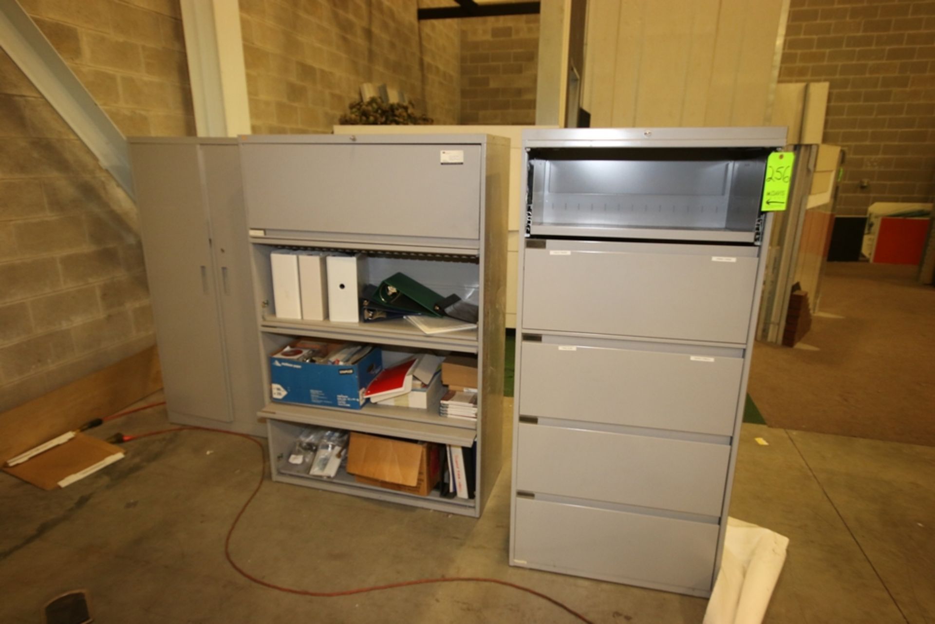 Lot of Assorted Shelving Units, Display Cases, and Filing Cabinets - Image 2 of 3