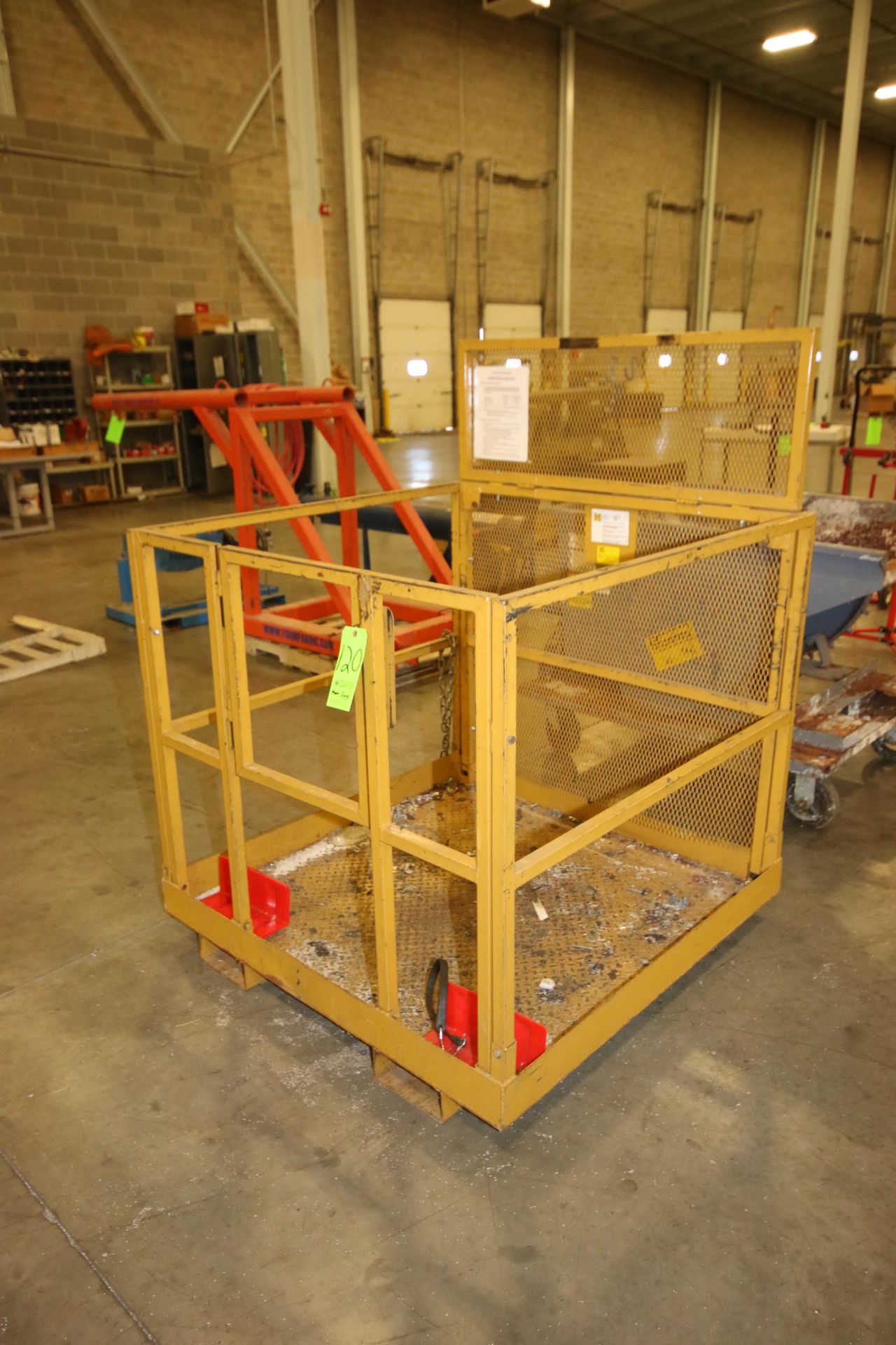 Koke Inc. Forklift Man Basket, M/N Manbask48F, Capacity: 800 lbs., Overall Dims.: Aprox. 48" L x 48" - Image 2 of 3