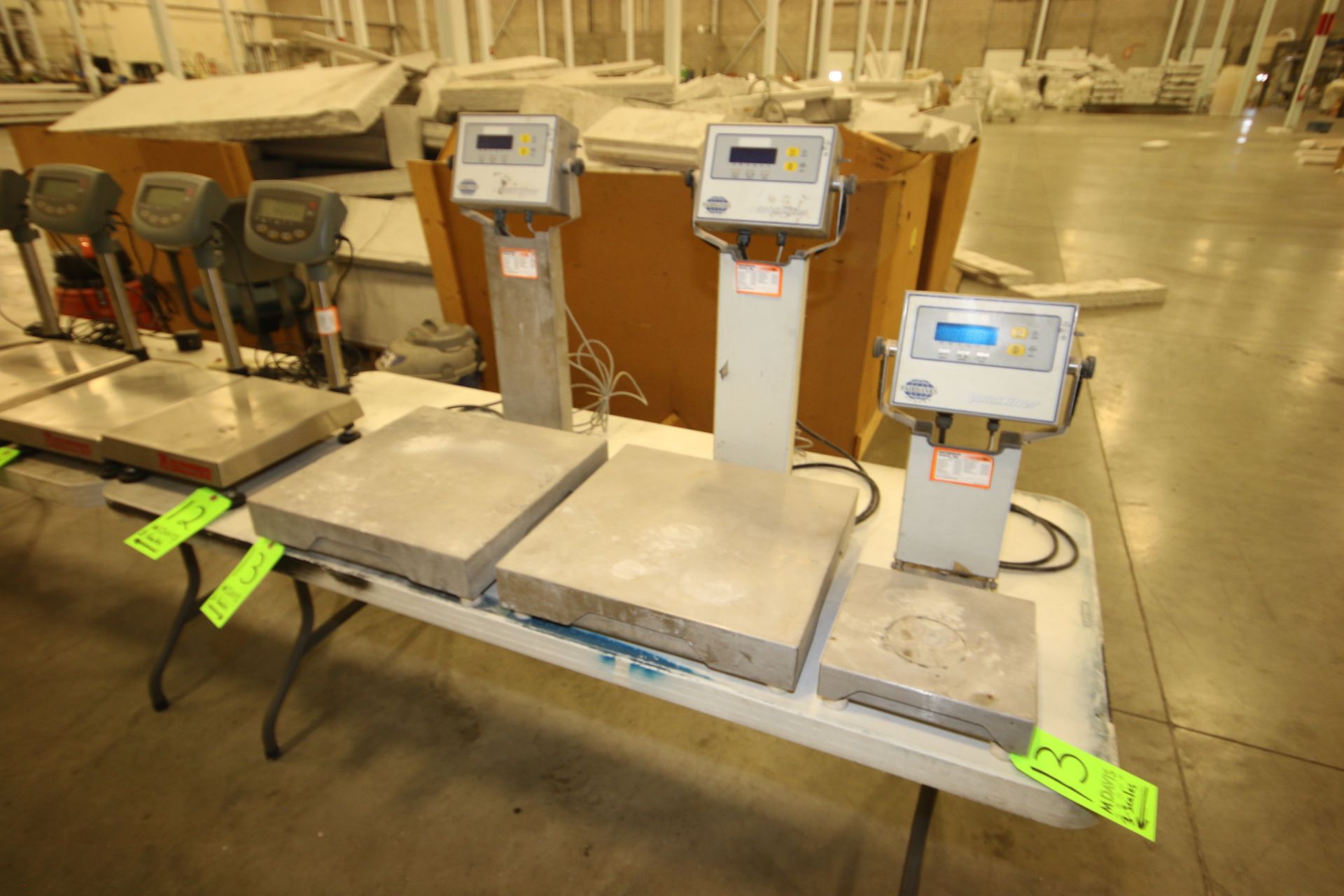 Fairbanks Digital Platform Scales, M/N IND-HR5000-1A, 2-with 18" L x 18" W S/S Platforms, and 1-with - Image 2 of 5