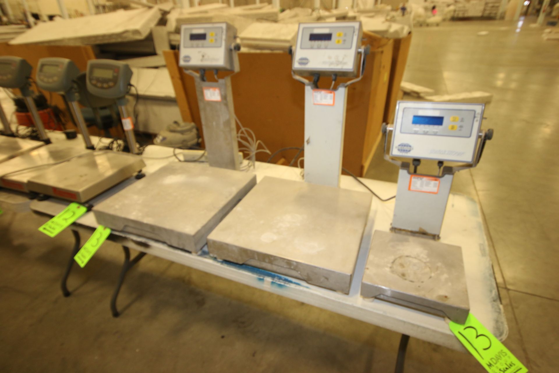 Fairbanks Digital Platform Scales, M/N IND-HR5000-1A, 2-with 18" L x 18" W S/S Platforms, and 1-with - Image 5 of 5