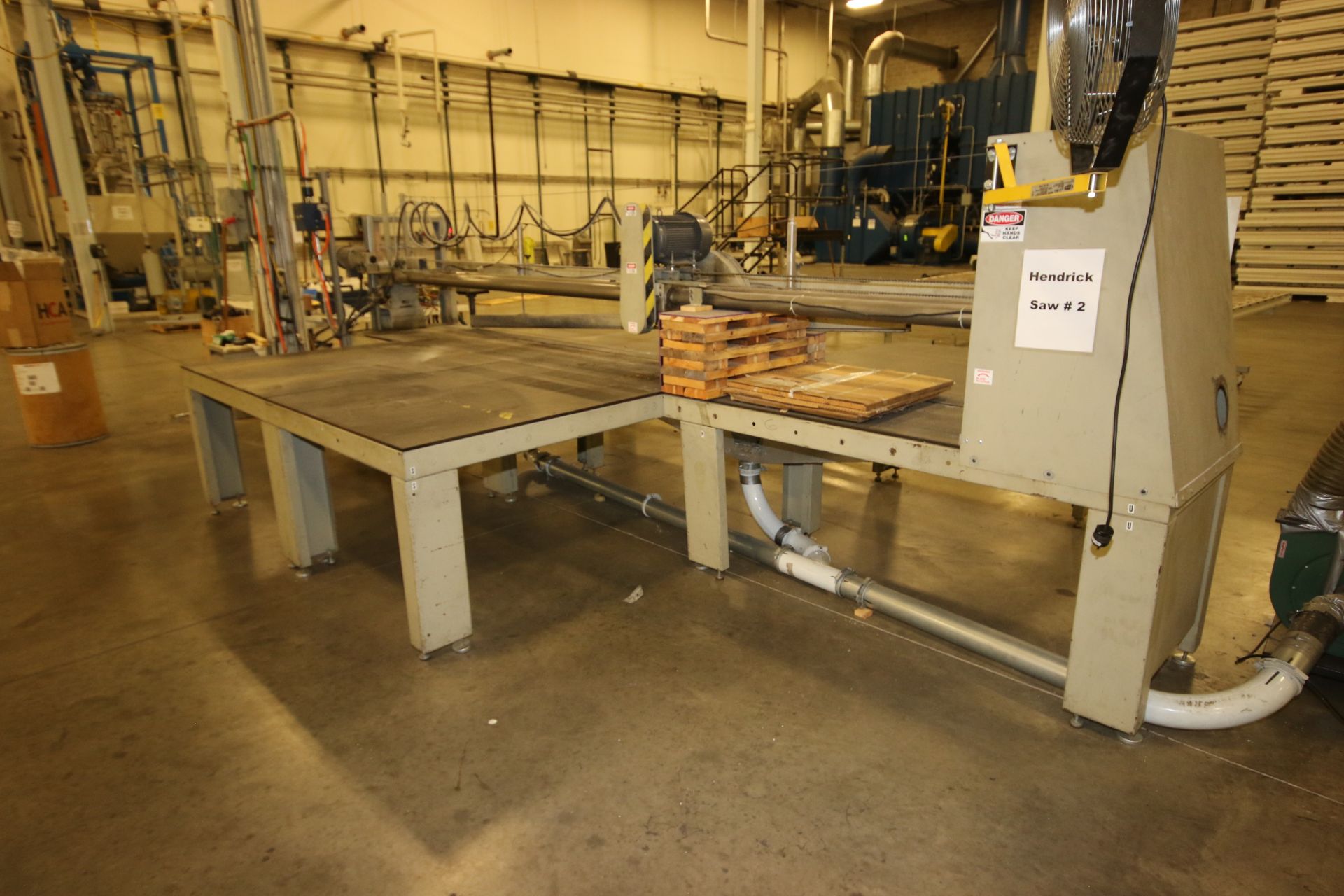 Hendrick 22" Dia. Cross Cut Saw, with Laser Assist, Aprox. 136" W Cutting Area, with Inlet & - Image 6 of 6