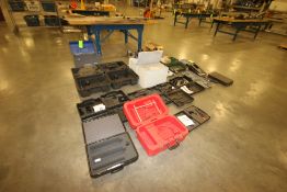 Lot of Assorted Hard Cases for Various Power Tools, Assorted Sizes and Models