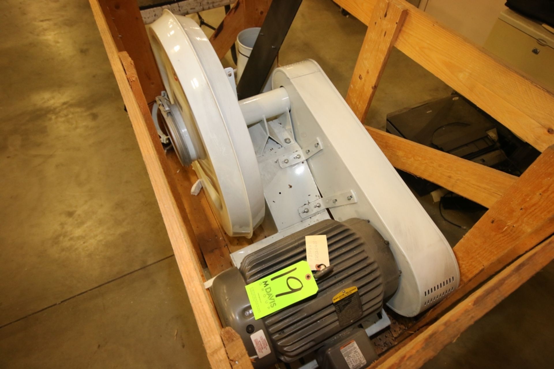 NEW 20 hp Kongskilde Blower, M/N TRL200, with 3450 RPM Baldor Motor, 208-230/460 Volts - Image 2 of 3