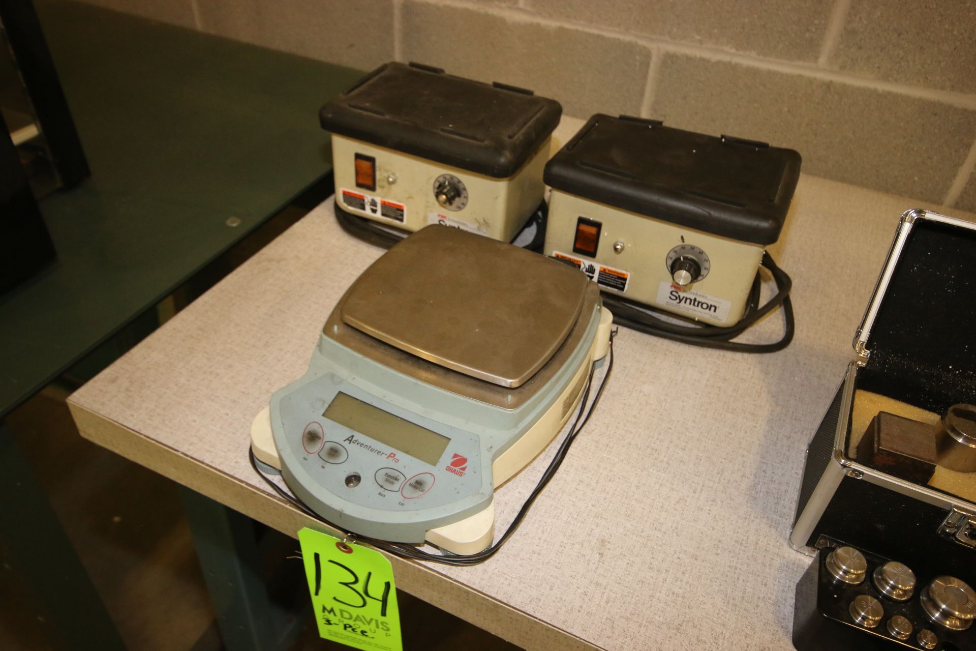 2-FMC Tech. Syntron Vibration Plates, 1-Ohaus S/S Digitial Scale, with Digital Read Out (NOTE: 3- - Image 2 of 2