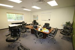 Contents of Meeting Room, Includes Meeting Table, Cushioned Meeting Roller Chains, Desk, Dell &