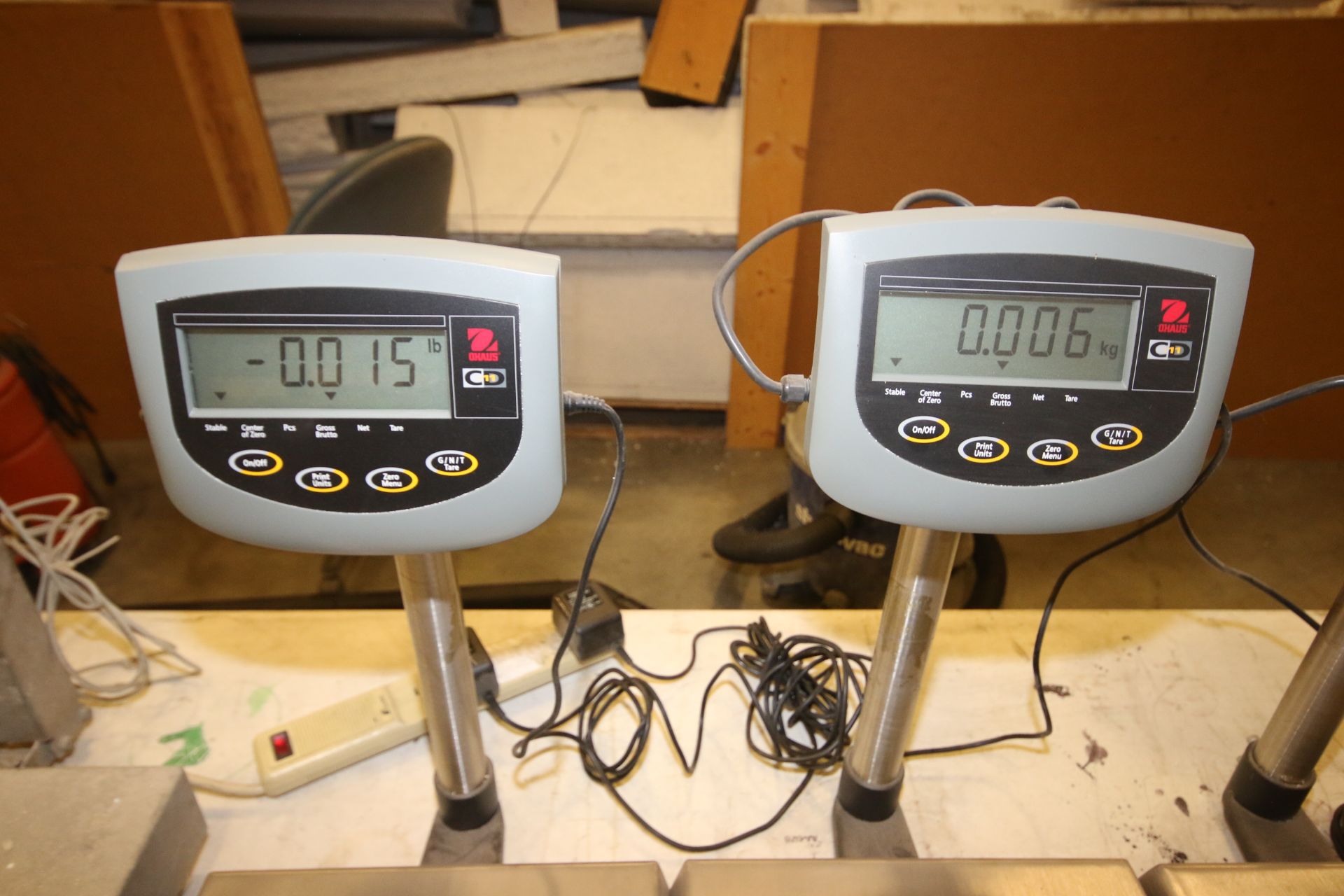 Ohaus S/S Digitial Platform Scales, M/N CD-11, with Digitial Read Outs, Platform Dims.: Aprox. 14" L - Image 3 of 3