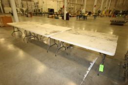 Lifetime Folding Tables, Overall Dims.: Aprox. 71" L x 29-1/2" W x 29" H