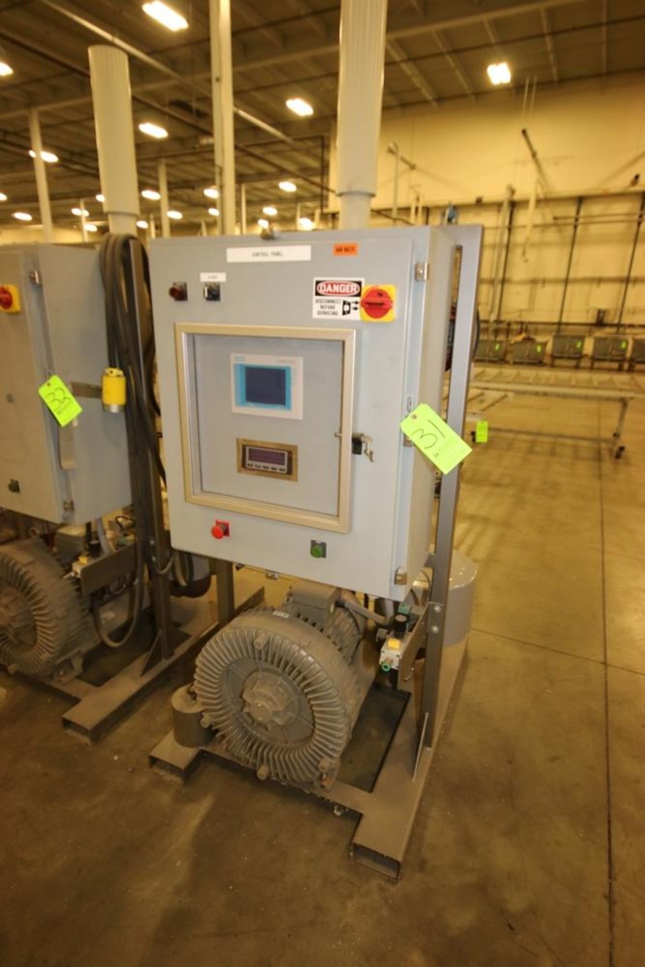 All-Star 20 hp Blower Skid, with Siemens PLC and Touchscreen Display, Mounted on Skid with