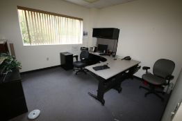 Contents of (2) Offices, Includes Desk, Chair, Book Shelf, White Boards, Roller Chair, Filing