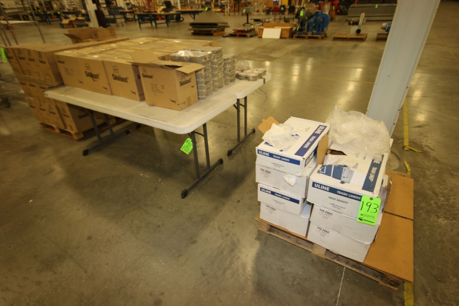 (25) NEW Boxes of Vibac Sealast Tape Rolls, and (8) NEW Boxes of Uline Trash Liners - Image 2 of 3