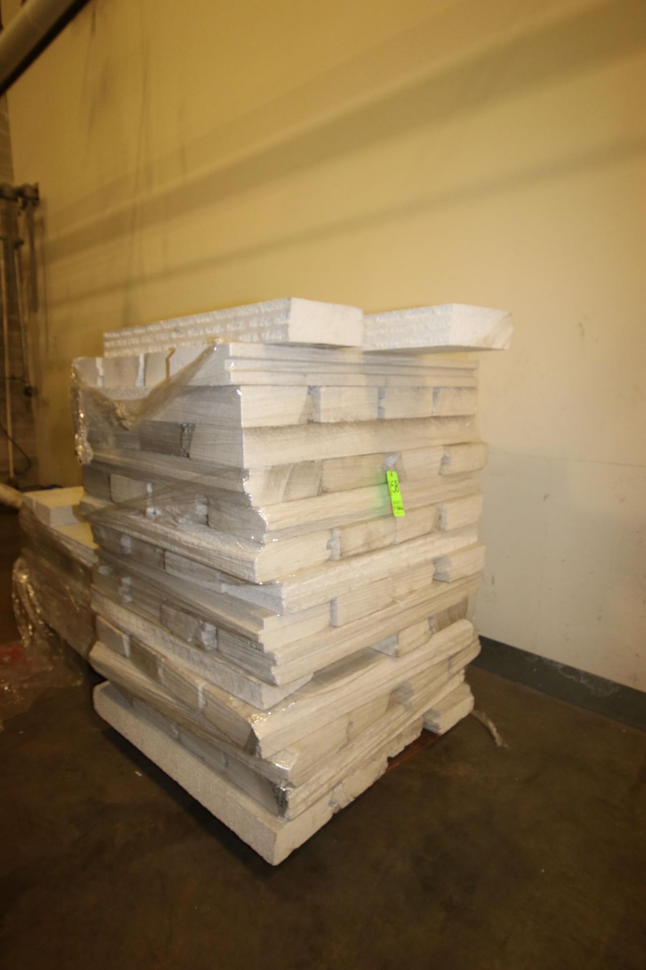 2-Pallets with Aprox. (80) Stryofoam Rectangles, Aprox. 4' L x 11-1/4" W x 4-1/2" Thick