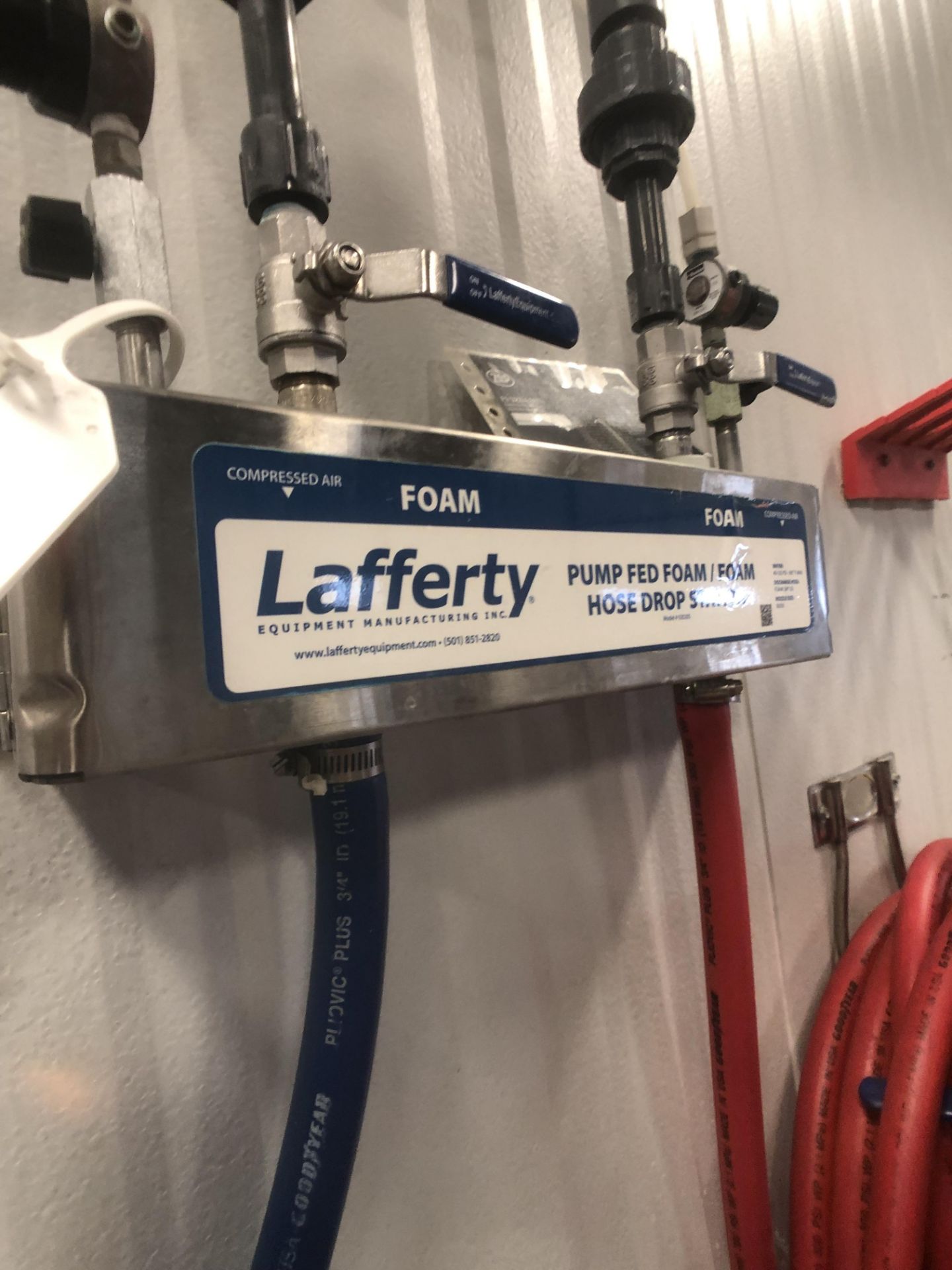 Lafferty Pump Fed Foam / Foam Hose Drop Station, Includes (2) Hoses - Image 2 of 2