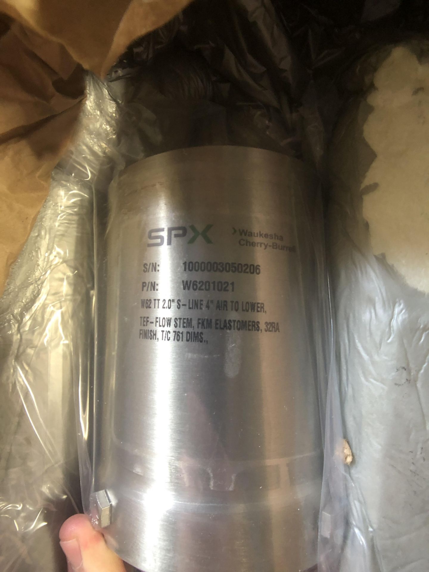 NEW SPX 761Series 2" Double Seated Air Valve, S/N 1000003050206, TEF-Flow Stem - Image 2 of 3