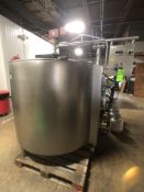 2006 C. Van't Riet 400 Gallon Batch Pasteurizer (Processor) with Top-Mount Wide Sweep Side and