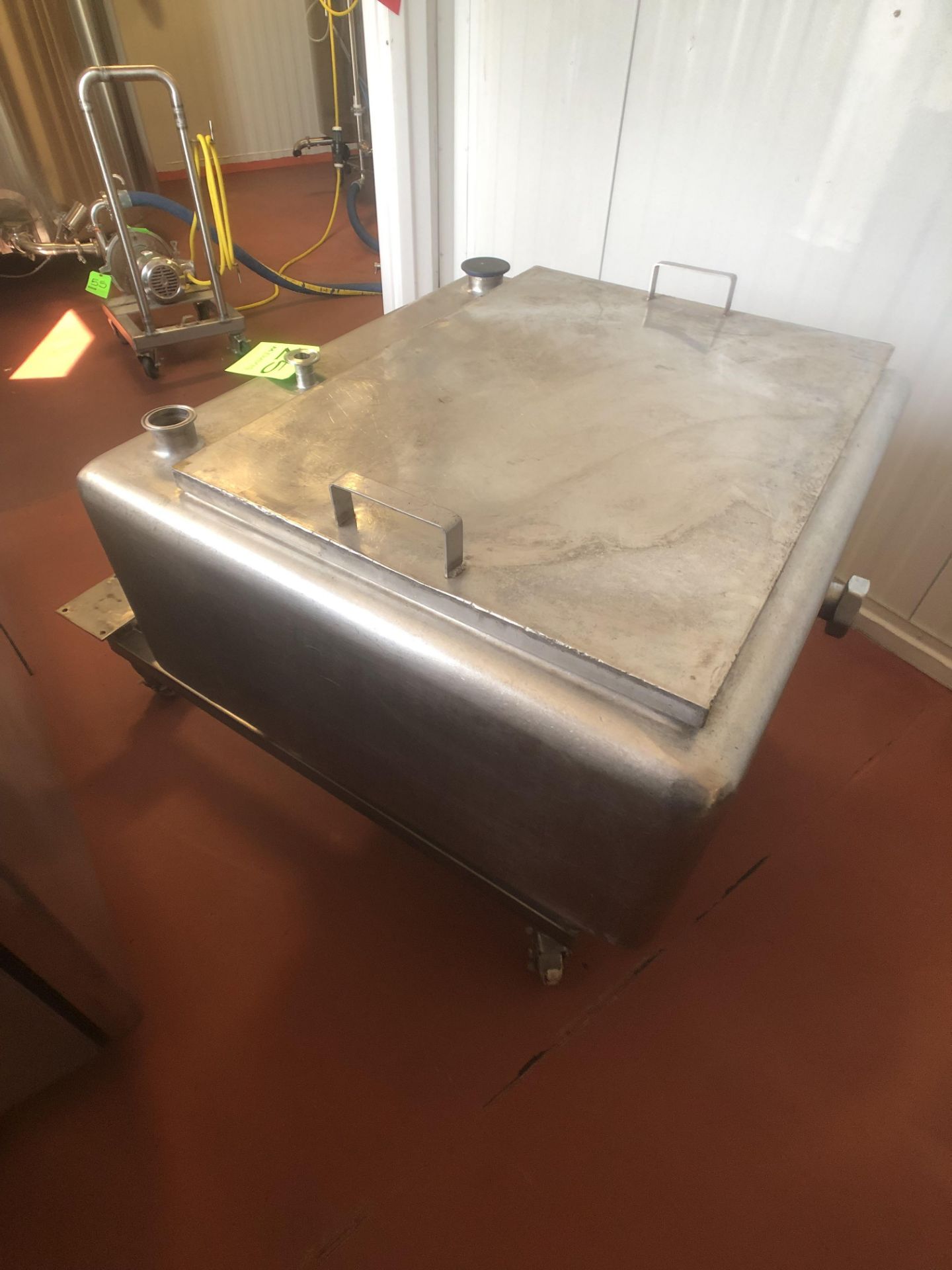 Creamery Package Portable S/S COP Tank, Mounted on S/S Frame with Casters - Image 4 of 4