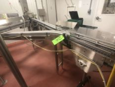 Approx. 12' S/S 4" Product Conveyor, Beginning at Nova Filler (Lot 80) Outfeed and Ending at