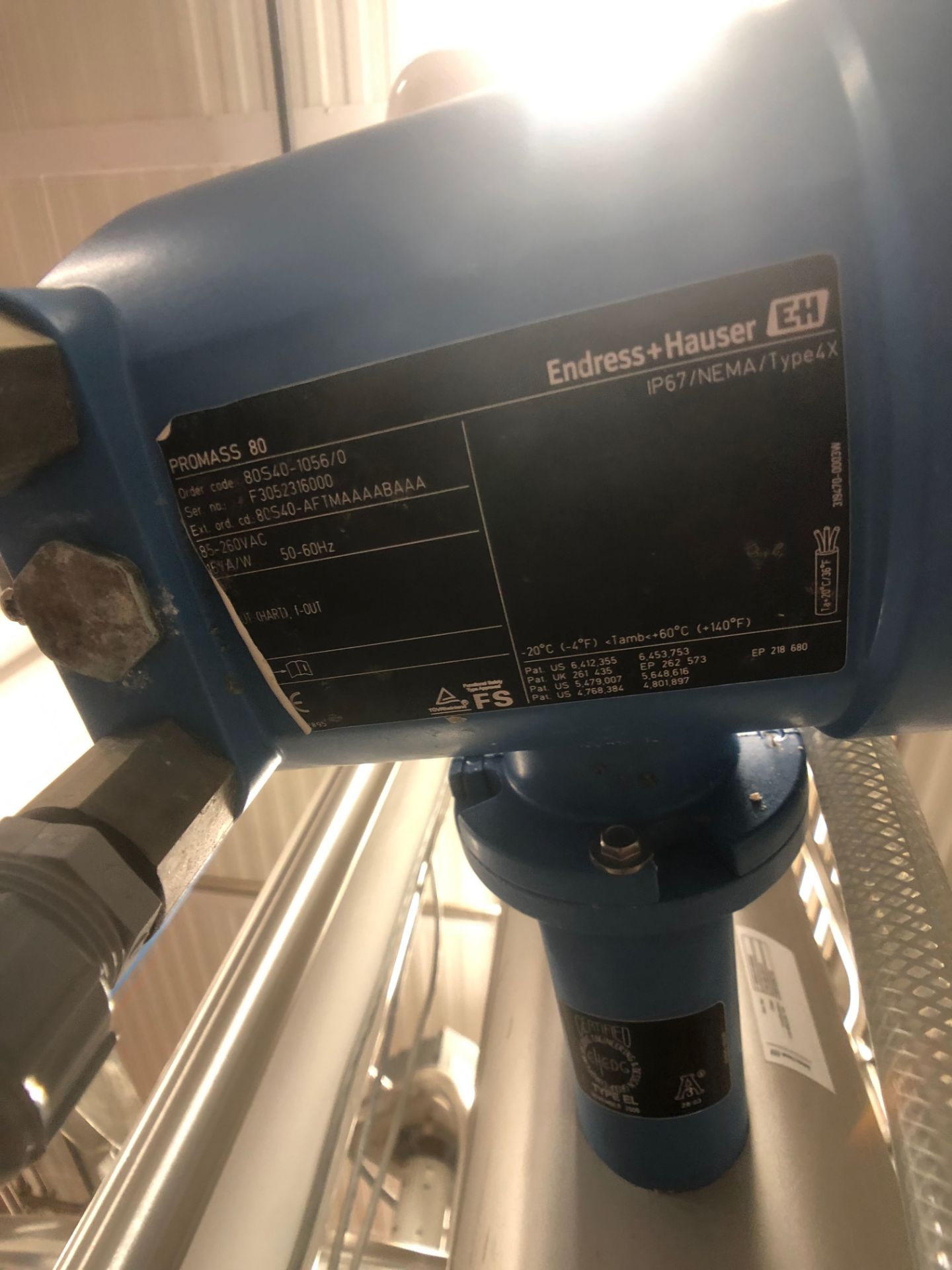 2015 Endress Hauser 1-1/2" Inline Flow Meter with Digital Readout - Image 4 of 5