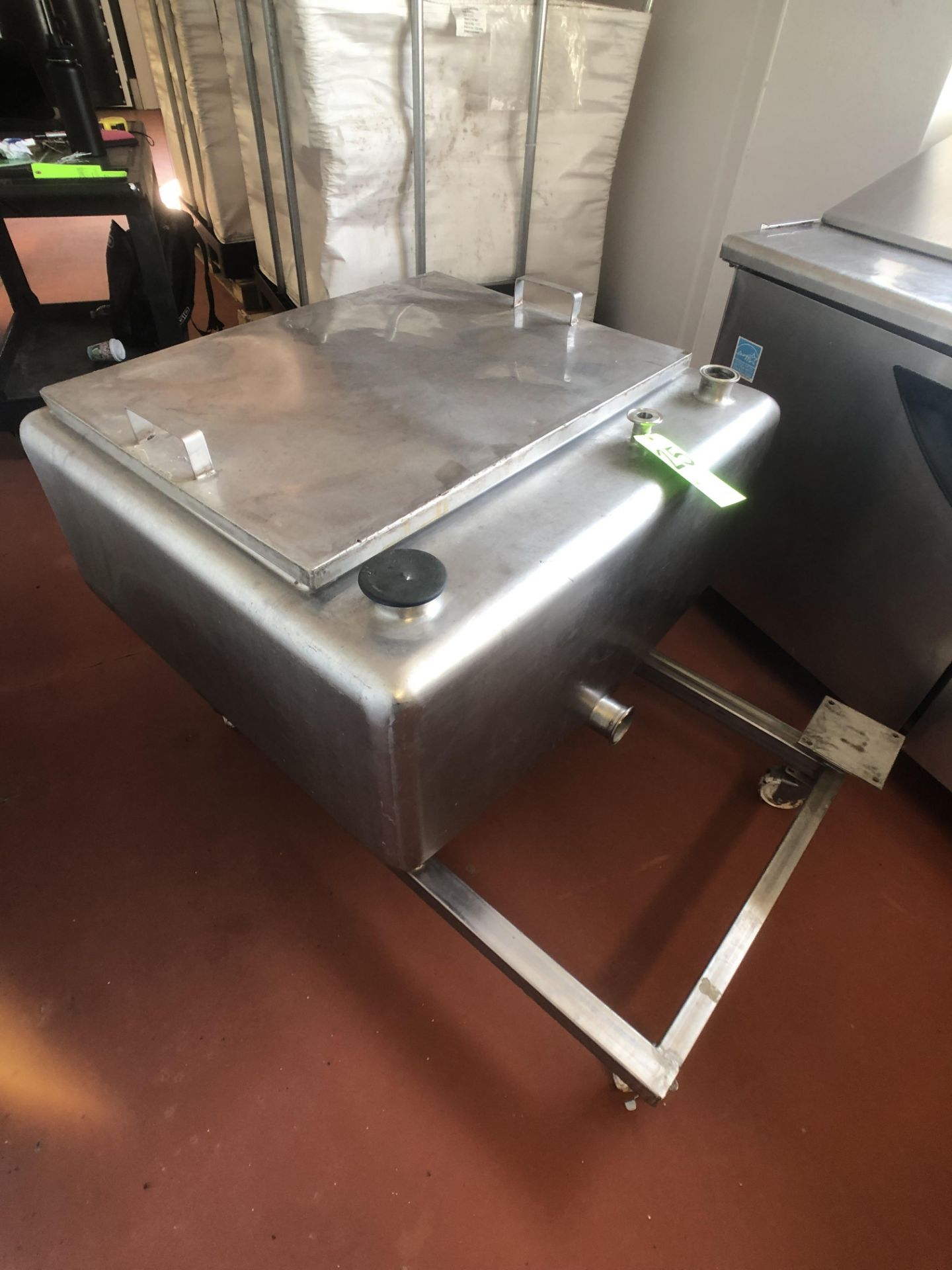 Creamery Package Portable S/S COP Tank, Mounted on S/S Frame with Casters - Image 2 of 4