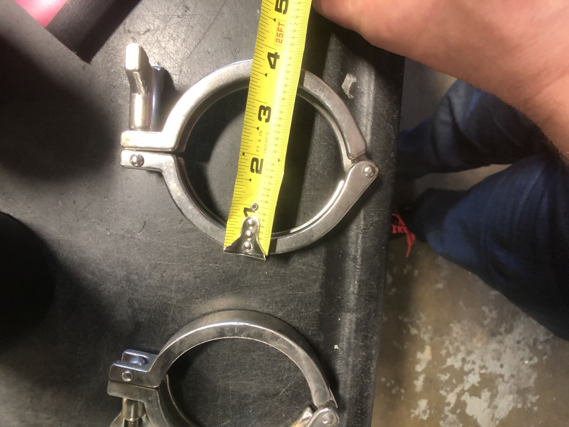 (10) 3" S/S Sanitary Clamps - Image 2 of 2