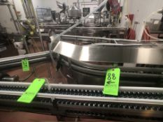 Approx. 15' S/S 4" Product Conveyor, Beginning at Nova Filler (Lot 81) Infeed and Ending at Labeling